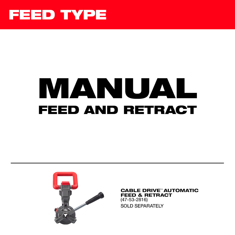 M18™ Drum Machine for 3/8”-1/2” Cable​