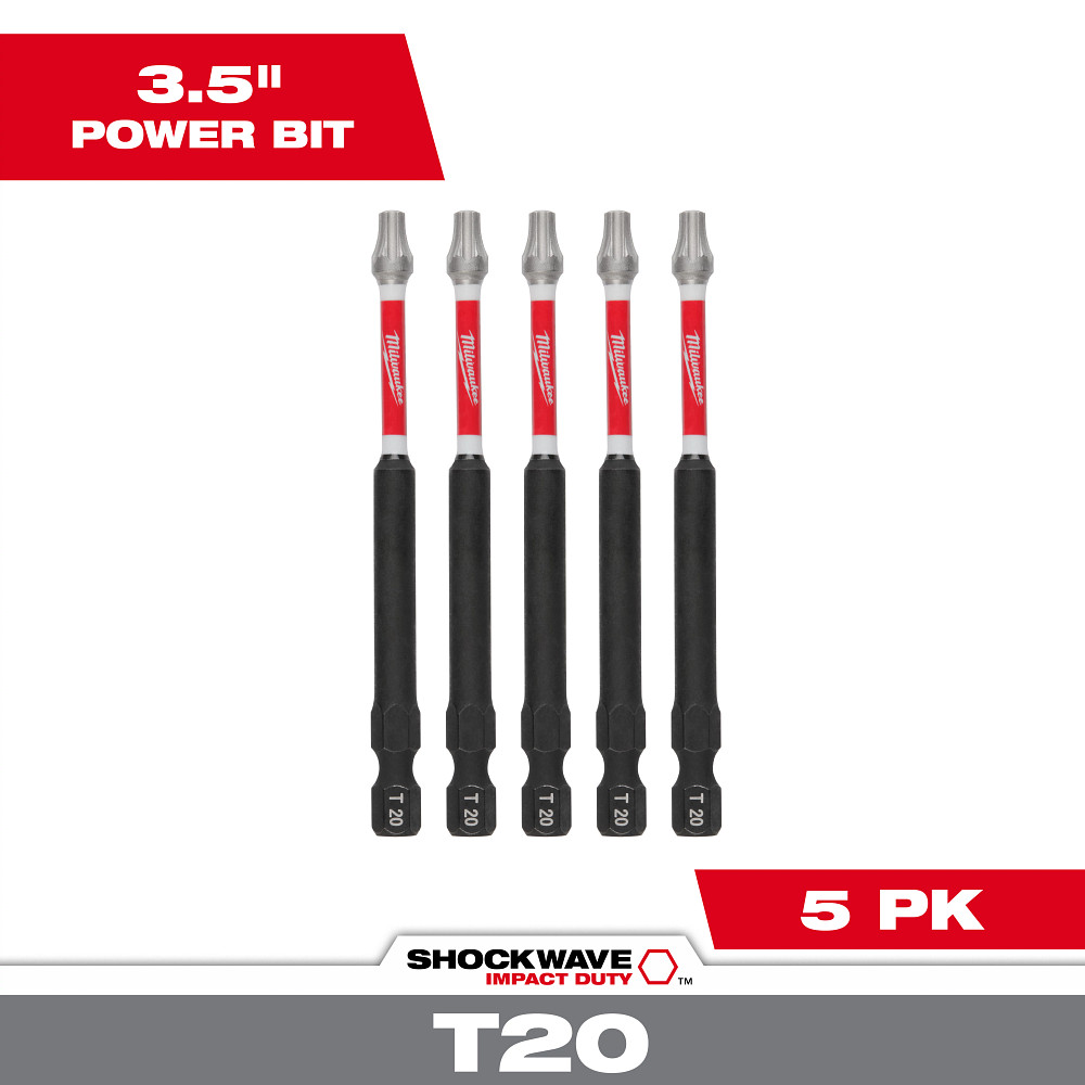 Product image for Milwaukee 48-32-4578 T20 Driver Bits
