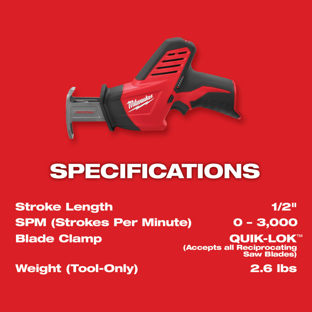 M12™ HACKZALL® Reciprocating Saw One Battery Kit