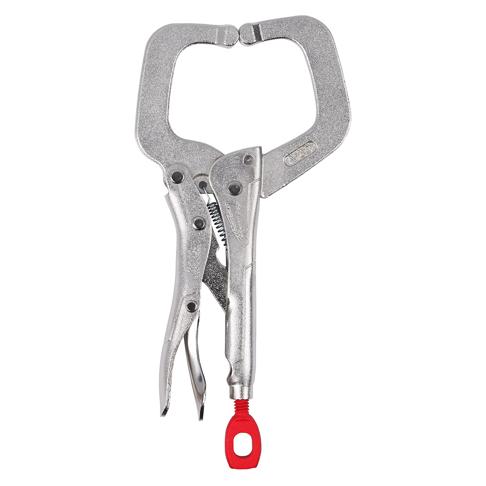 Product image for Milwaukee 48-22-3532 6" Torque Lock Locking C-Clamp with Regular Jaws