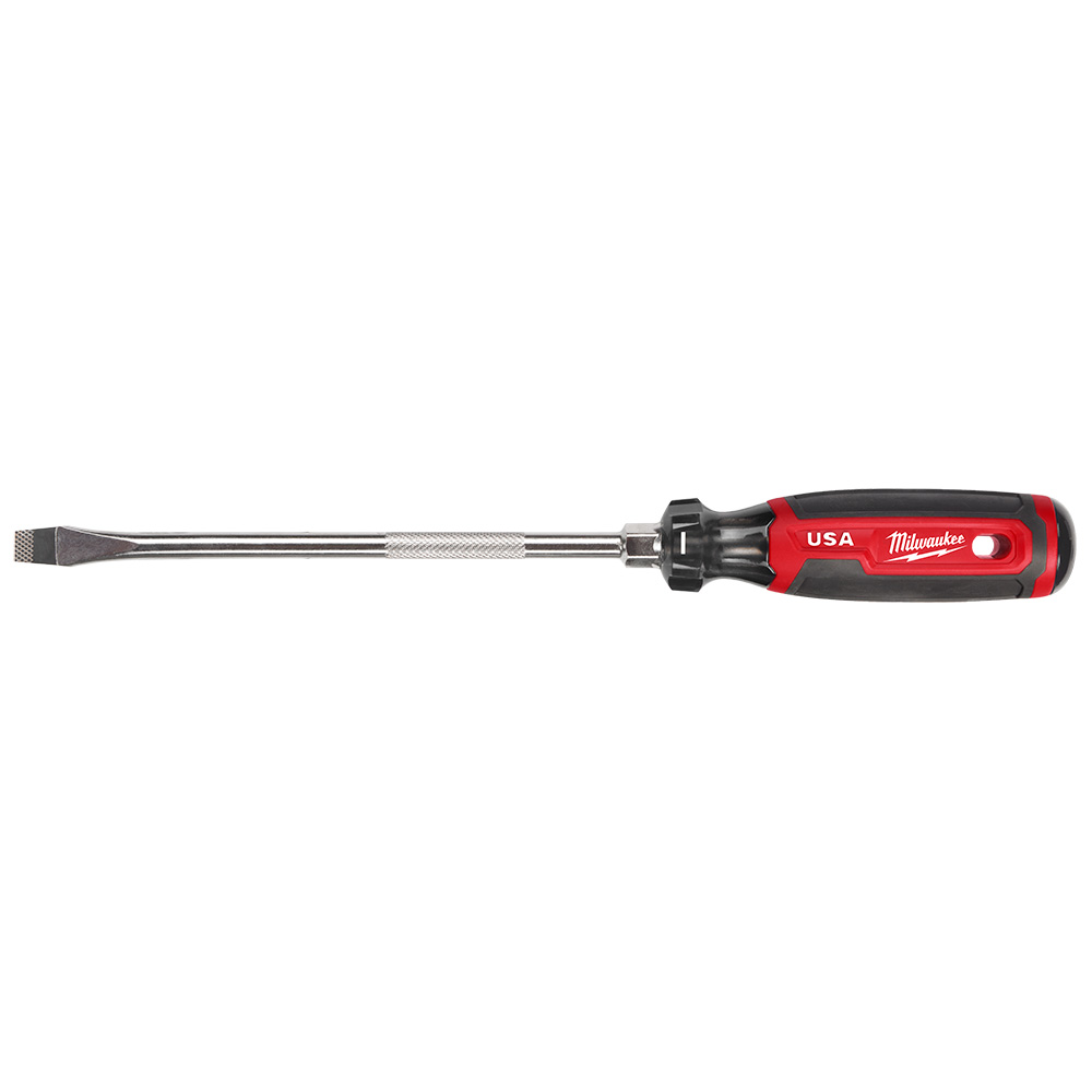 Product image for Milwaukee MT209 3/8" Slotted Cushion Grip Screwdriver, 8" Shaft (USA)