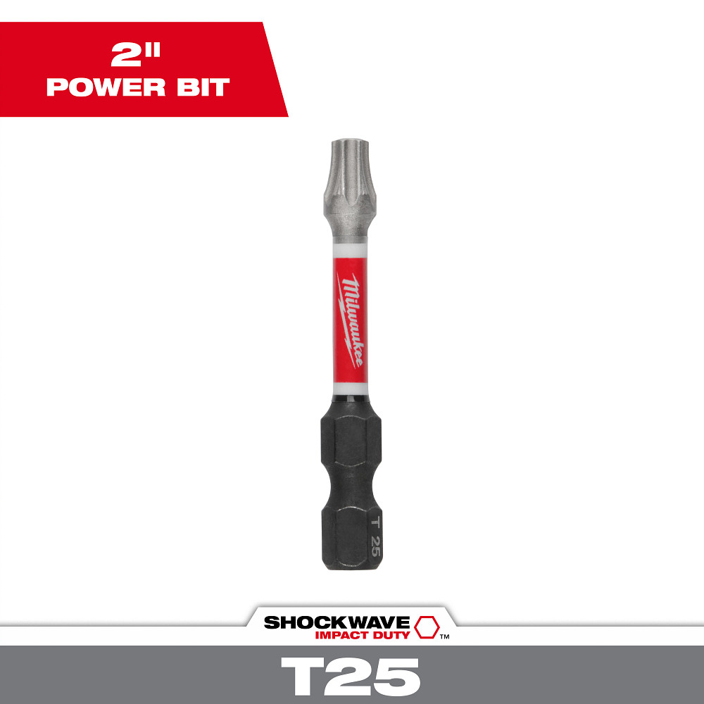 Product image for Milwaukee 48-32-4485 SHOCKWAVE™ 2" Impact Torx® T25 Power Bit
