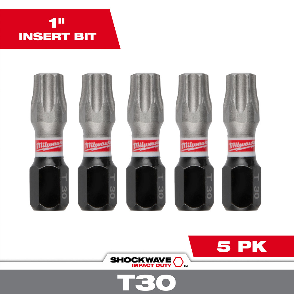 Product image for Milwaukee 48-32-4637 T30 Driver Bits