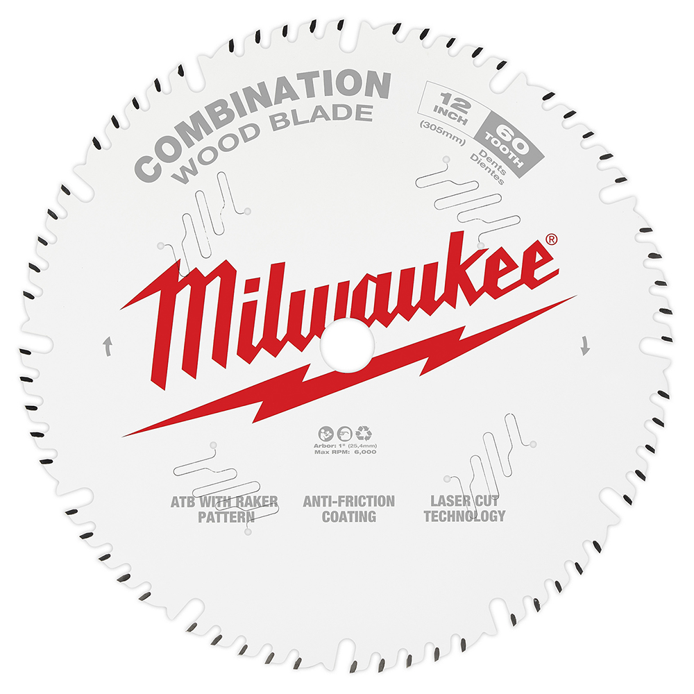 Product image for Milwaukee 48-40-1222 12" 60T Combination Circular Saw Blade