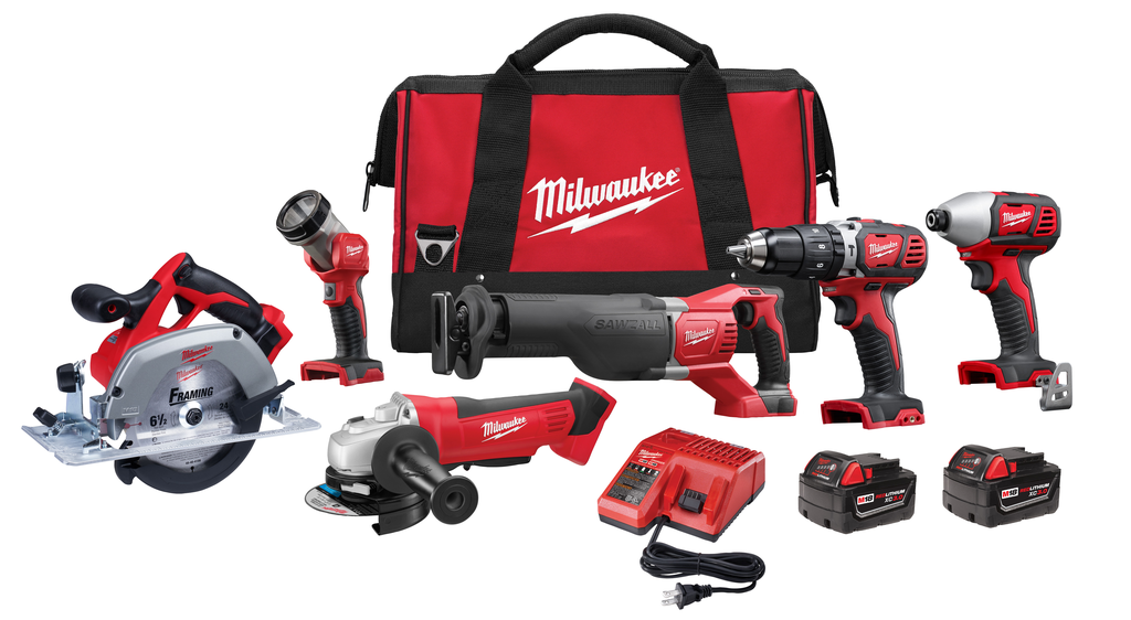 Product image for Milwaukee 2696-26 M18™ Cordless Lithium-Ion 6-Tool Combo Kit
