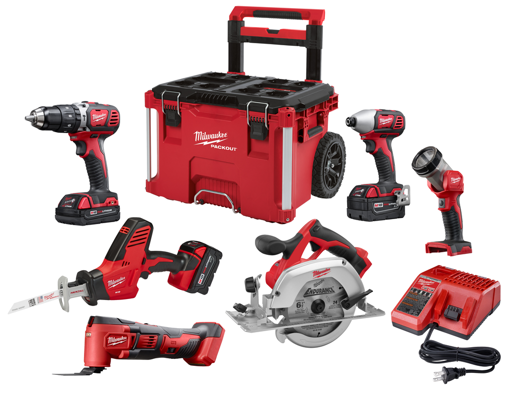 Product image for Milwaukee 2697-26PO 6 Pc. PACKOUT™ Combo
