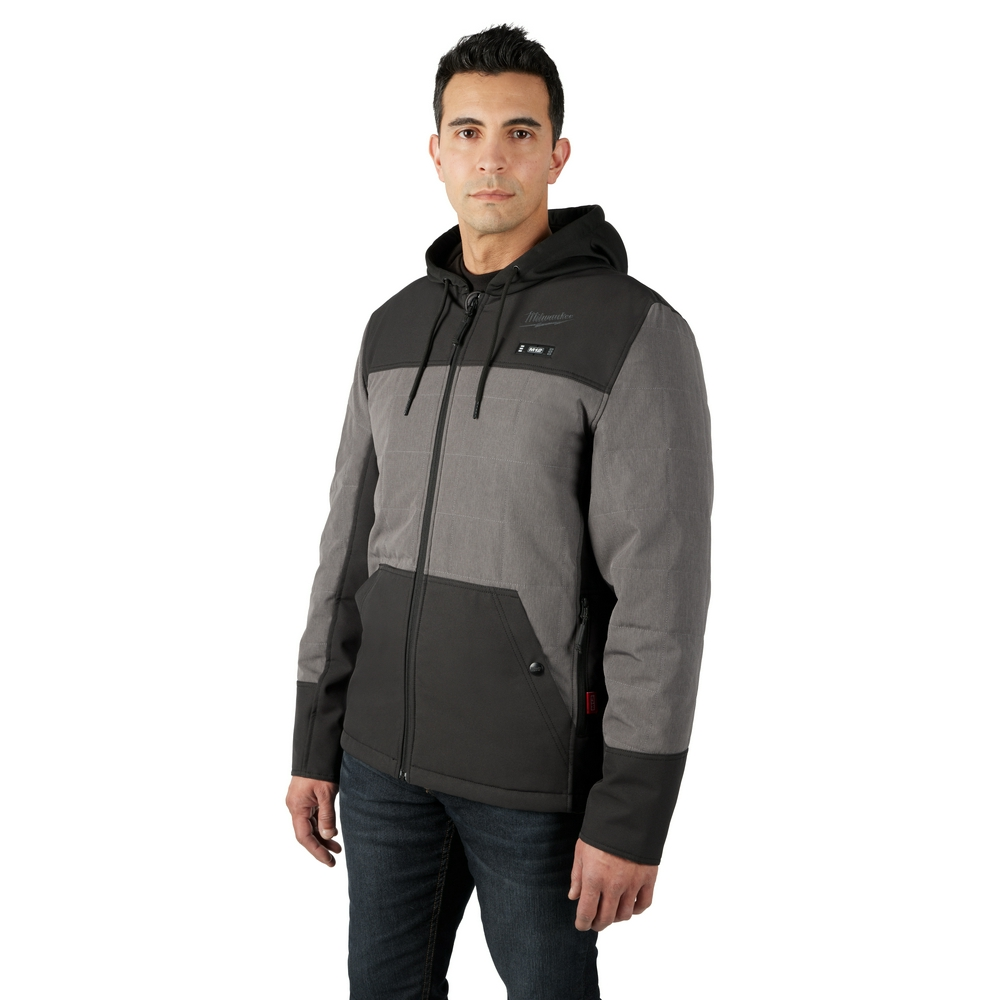 Product image for Milwaukee 205G-21L Heated Hooded Jacket