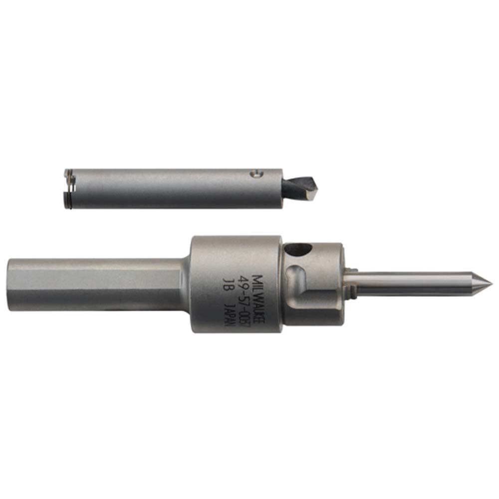 Product image for Milwaukee 49-57-0037 Centering Pin Arbor with Detachable Drill Cap