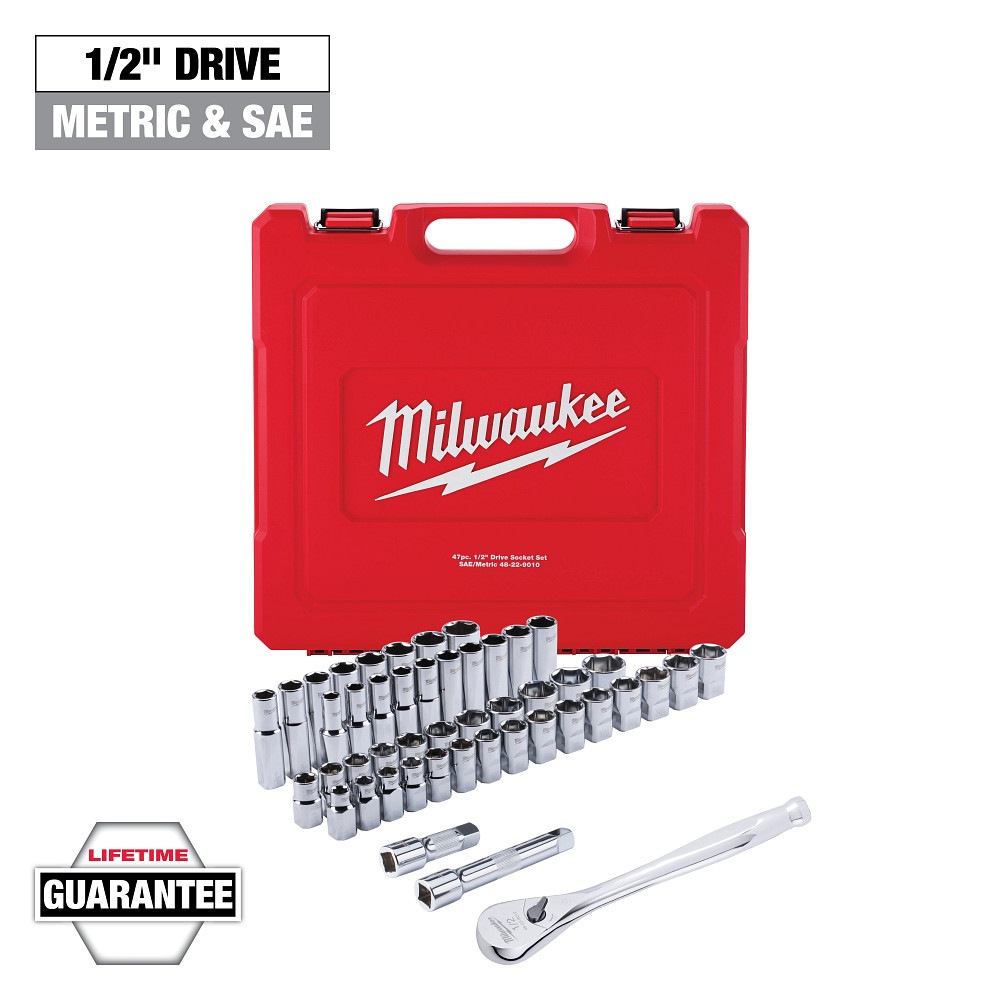 Mayer-DDS-47 pc. 1/2 in. Socket Wrench Set (SAE & Metric)-1