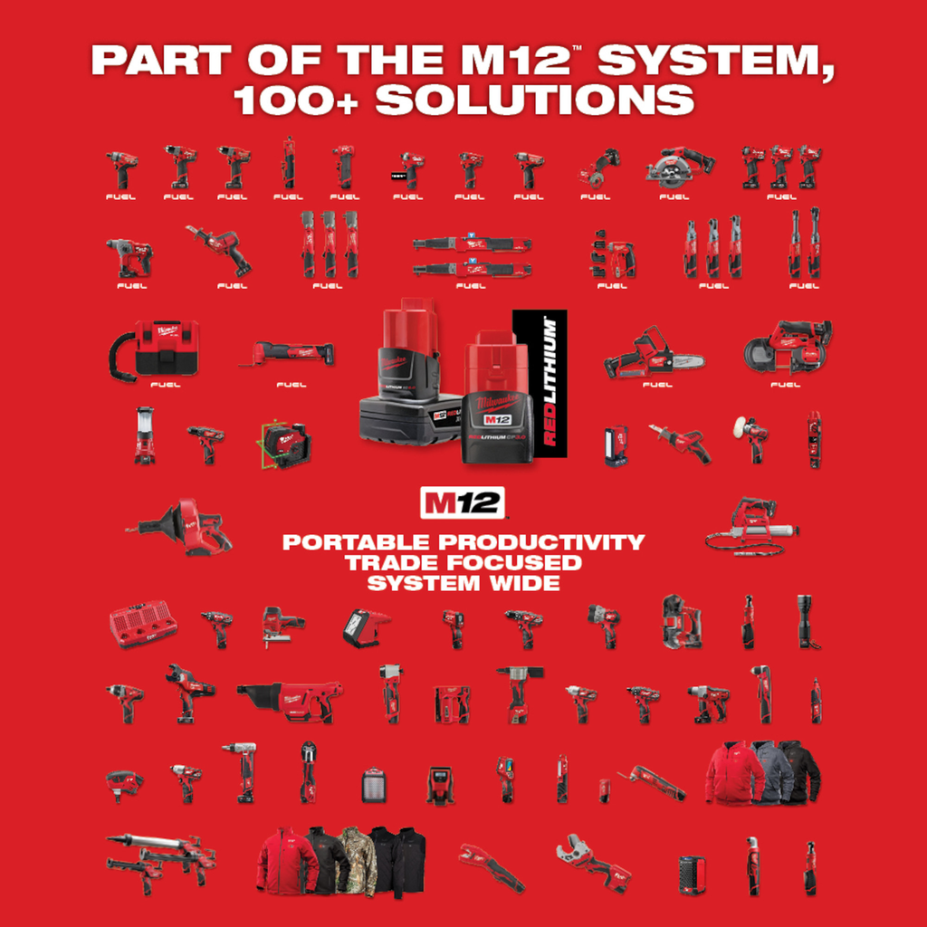 M12™ 12 Volt Lithium-Ion Cordless Hammer Drill/Impact Driver Combo Kit (2-Tool)