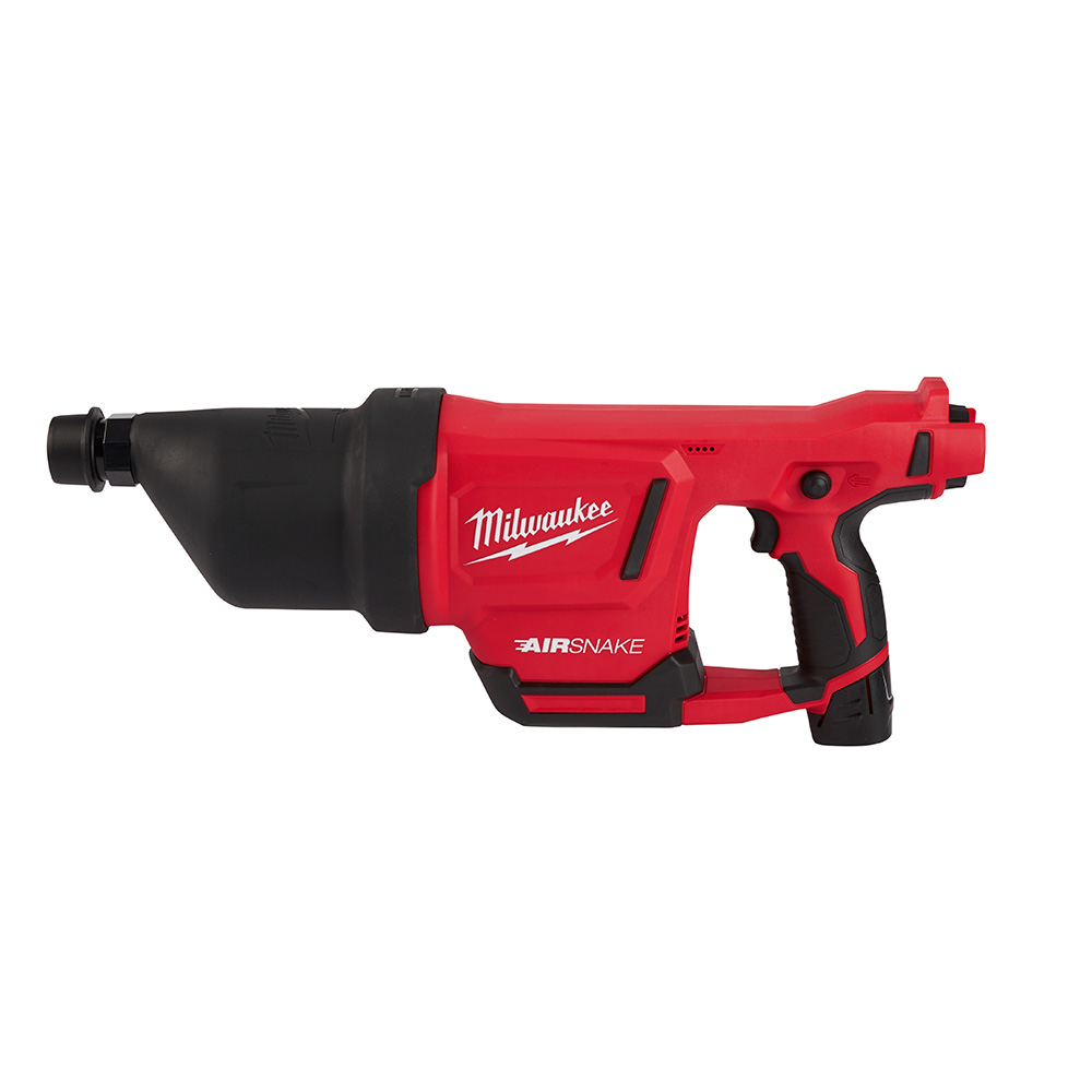 Product image for Milwaukee 2572B-21 M12&#8482; AIRSNAKE&#8482; Drain Cleaning Air Gun Kit-B
