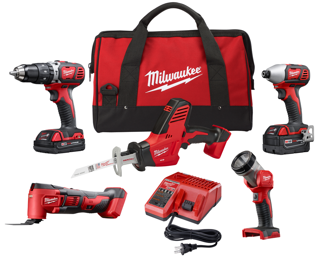 Product image for Milwaukee 2694-25CX 5-Tool Combo Kit