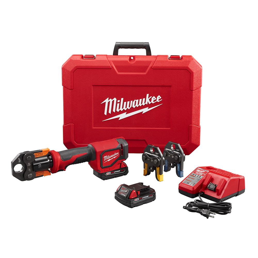 Product image for Milwaukee 2674-22P M18™ Short Throw Press Tool Kit w/ Viega PureFlow™ Jaws