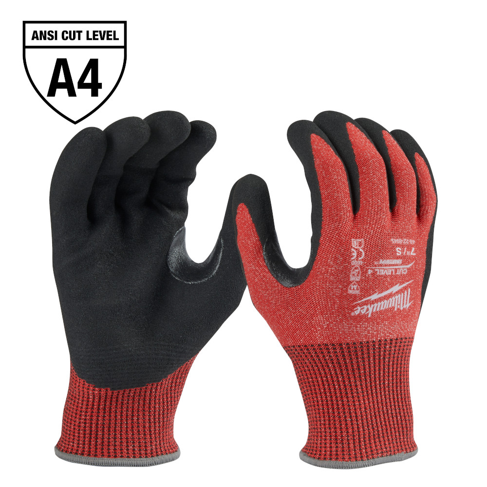 Product image for Milwaukee 48-22-8945 Cut Resistant Nitrile Dipped Gloves, ANSI Cut Level 4 - Small (1pr)