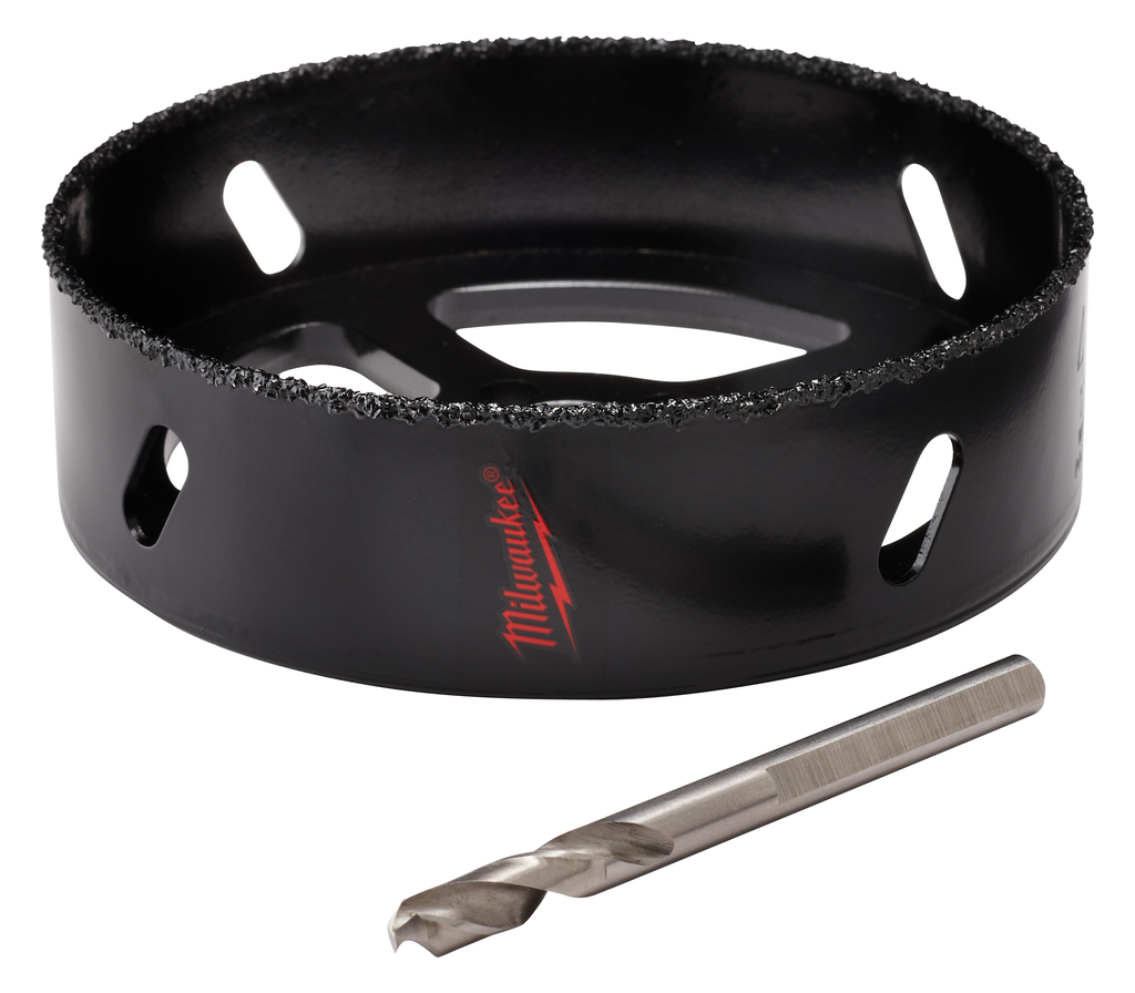 Mayer-DDS-6-3/8" Recessed Light Carbide Grit Hole Saw with Pilot Bit-1