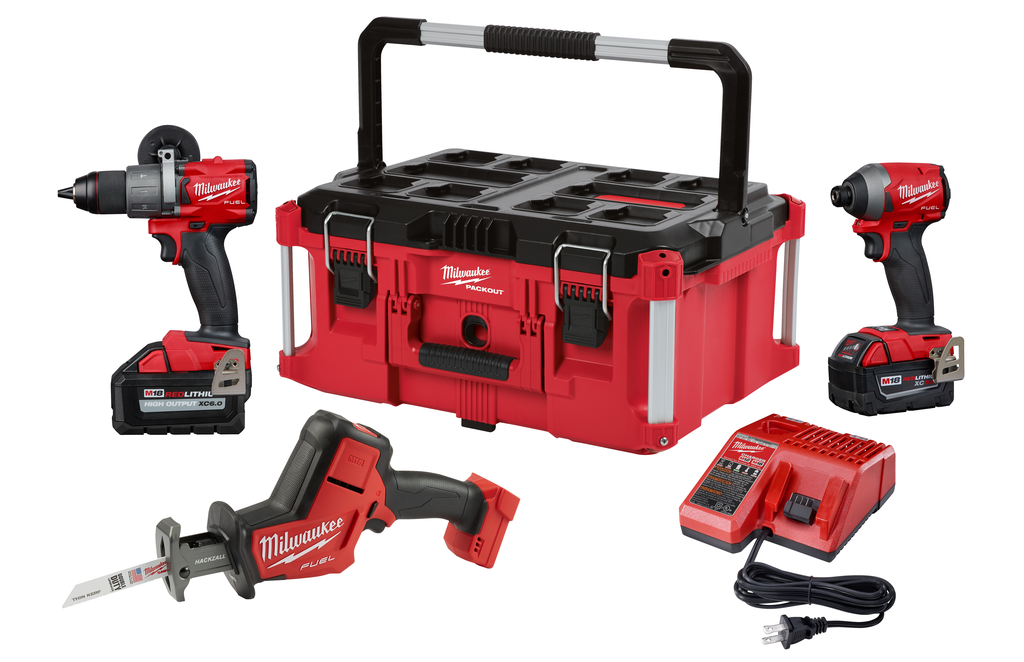 Product image for Milwaukee 2997-23PO 3 Pc. PACKOUT™ Combo