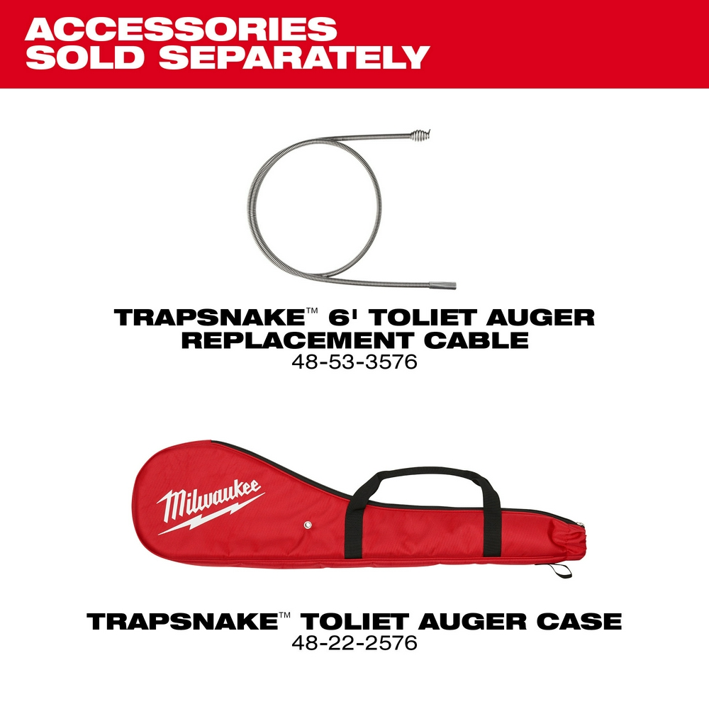 TRAPSNAKE™ 6' Toilet Auger