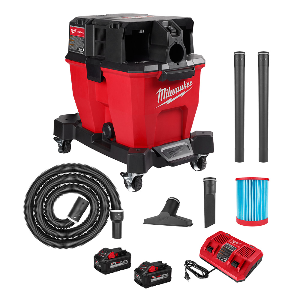 Product image for Milwaukee 0920-22HD 9G Dual-Batt W/D Vac