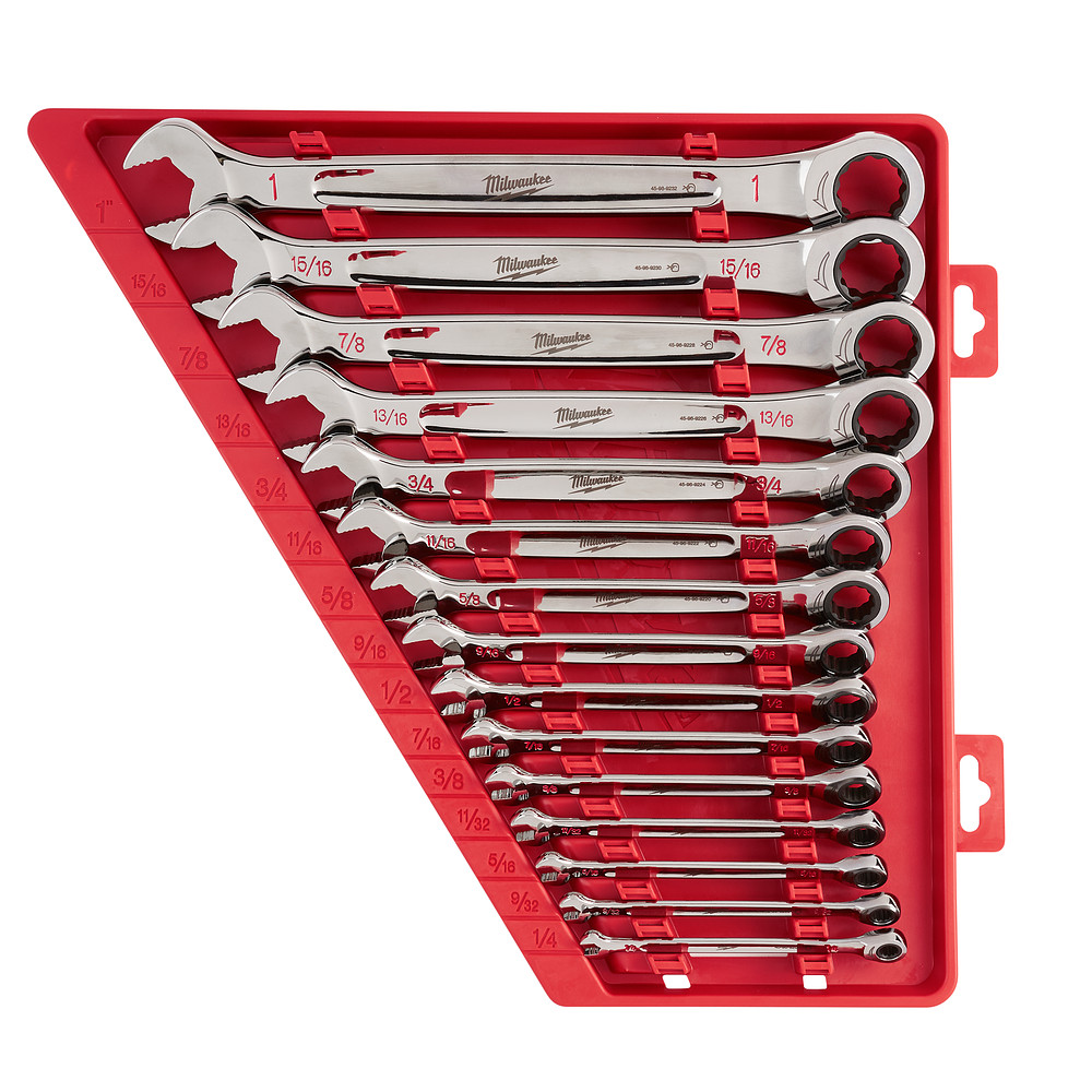 Mayer-DDS-15pc Ratcheting Combination Wrench Set - SAE-1