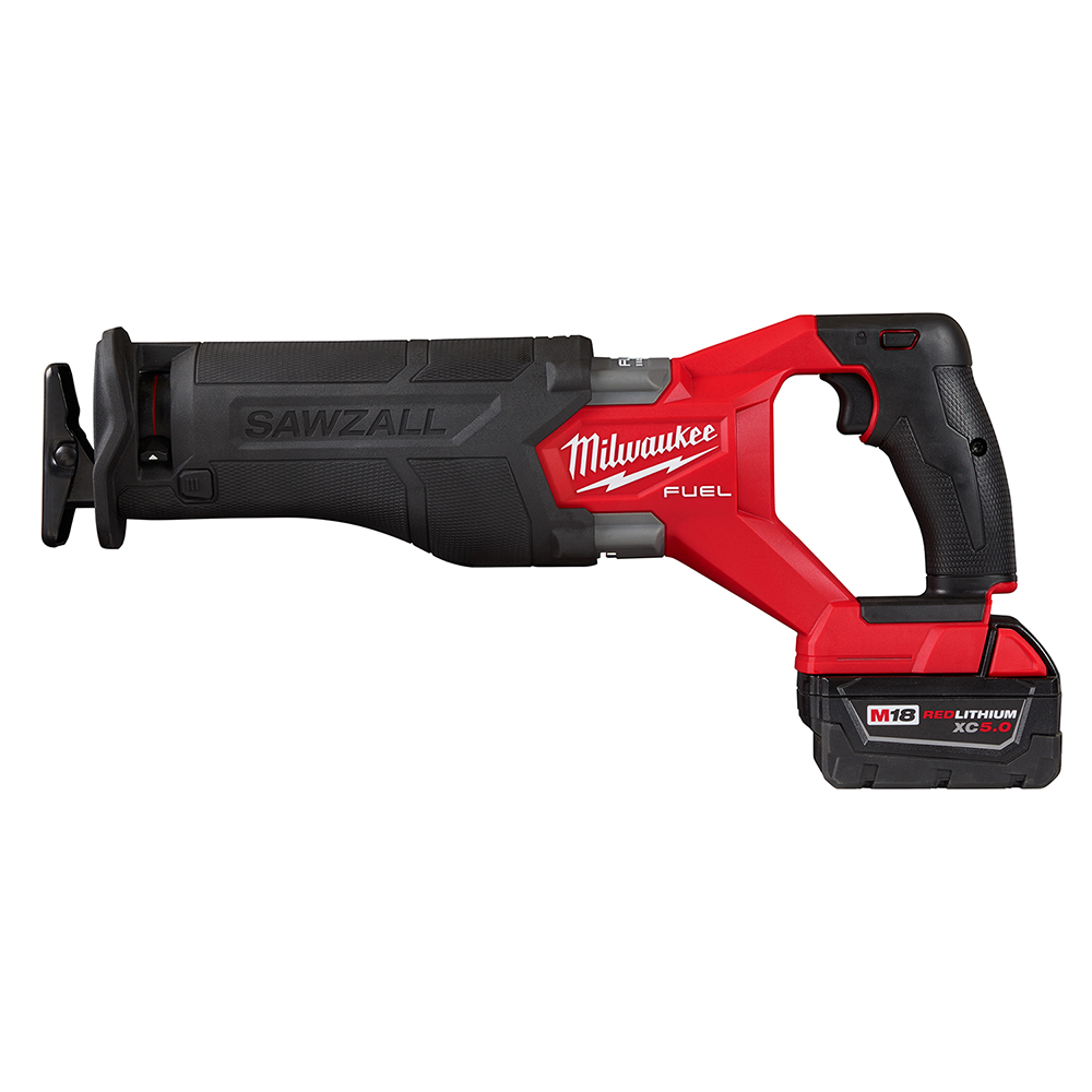 Product image for Milwaukee 2821-22 M18 FUEL™ SAWZALL® Reciprocating Saw Kit w/ Charger & Batteries
