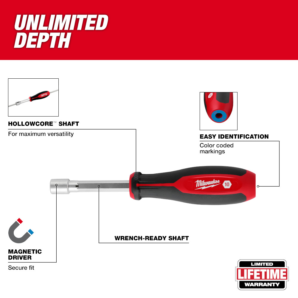 7pc Metric HollowCore™ Magnetic Nut Driver Set