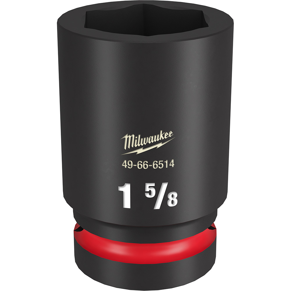 Product image for Milwaukee 49-66-6514 SHOCKWAVE™ Impact Duty 1" Drive 1-5/8" Deep 6-Point Socket
