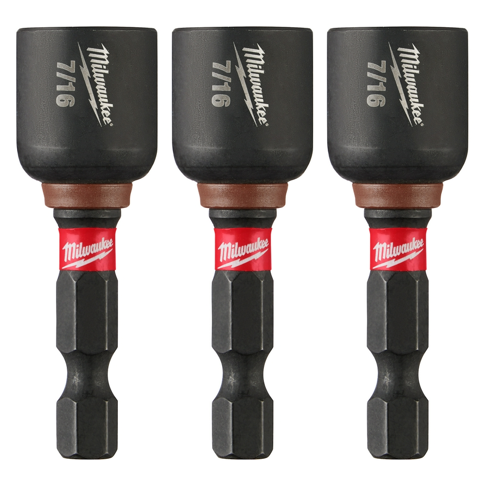 Product image for Milwaukee 49-66-4526 SHOCKWAVE™ 1-7/8" Magnetic Nut Driver 7/16"