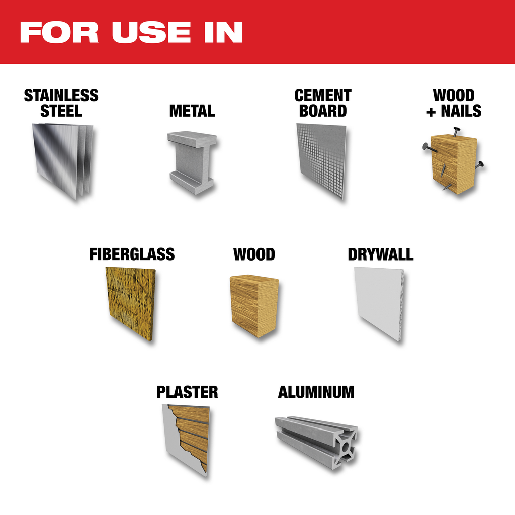 9 PC HOLE DOZER™ with Carbide Teeth Hole Saw Kit