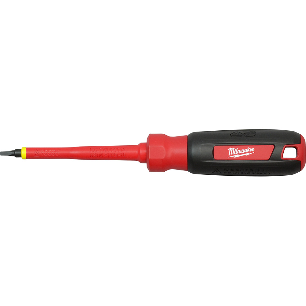 Product image for Milwaukee 48-22-2252 #2 Square - 4" 1000 V Insulated Screwdriver