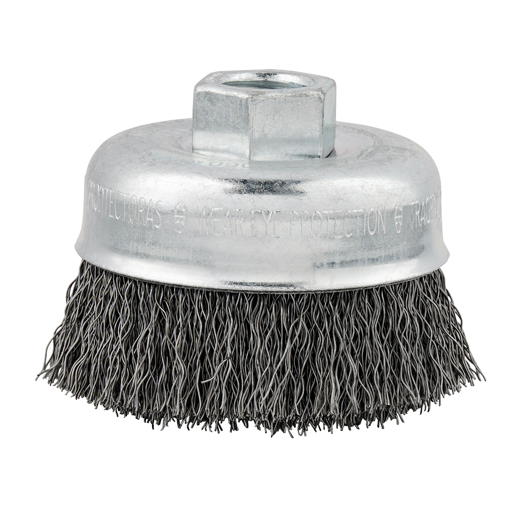 Product image for Milwaukee 48-52-5060 3" Carbon Steel Crimped Wire Cup Brush