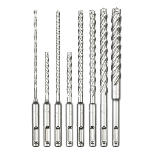 8 PC SDS Plus MX4™ 4-Cutter Drill Bit Kit