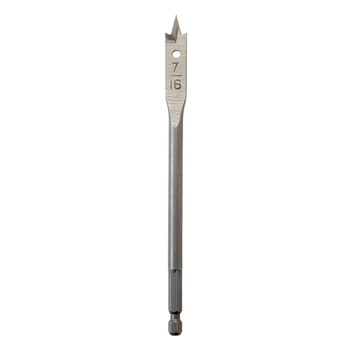 Flat Boring Bit 7/16" x 6"