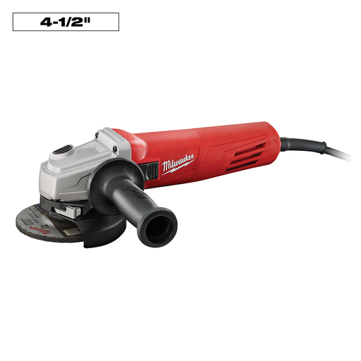 11 Amp 4-1/2 in. Small Angle Grinder Slide, Lock-On