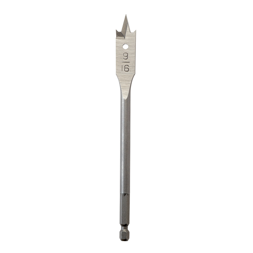 Flat Boring Bit 9/16" x 6"