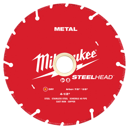 4-1/2” STEELHEAD™ Metal Cutting Diamond Blade