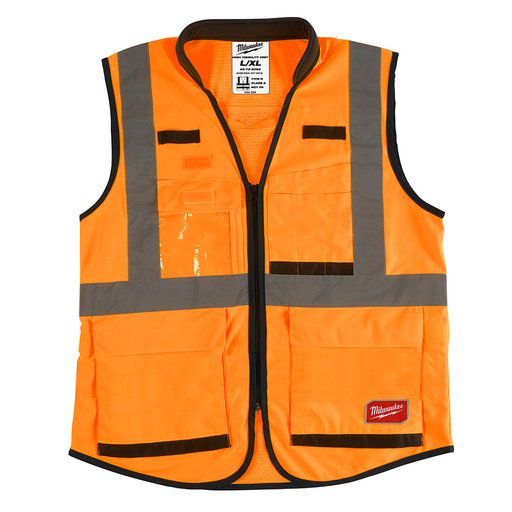 Class 2 High Visibility Orange Performance Safety Vest - S/M (ANSI/CSA)