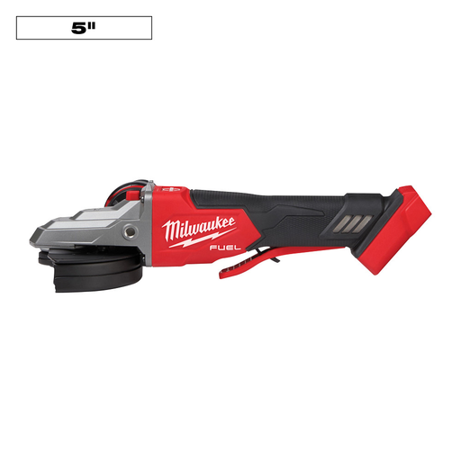 M18 FUEL™ 5" Flathead Braking Grinder, Paddle Switch No-Lock