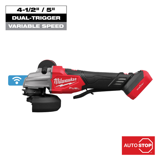 M18 FUEL™ 4-1/2" / 5" Dual-Trigger Braking Grinder