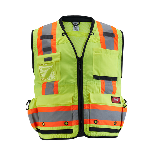 Milwaukee 48-73-5163 Class 2 Surveyor's High Visibility Yellow Safety Vest - 2XL/3XL Product image for Milwaukee 48-73-5163 Class 2 Surveyor's High Visibility Yellow Safety Vest - 2XL/3XL