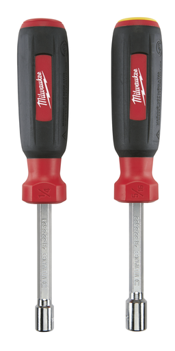 Product image for Milwaukee 48-22-2502 2-Piece SAE HollowCore™ Magnetic Nut Driver Set