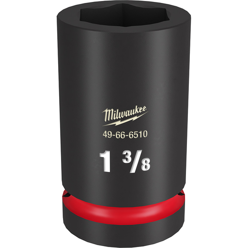 Product image for Milwaukee 49-66-6510 SHOCKWAVE™ Impact Duty 1" Drive 1-3/8" Deep 6-Point Socket