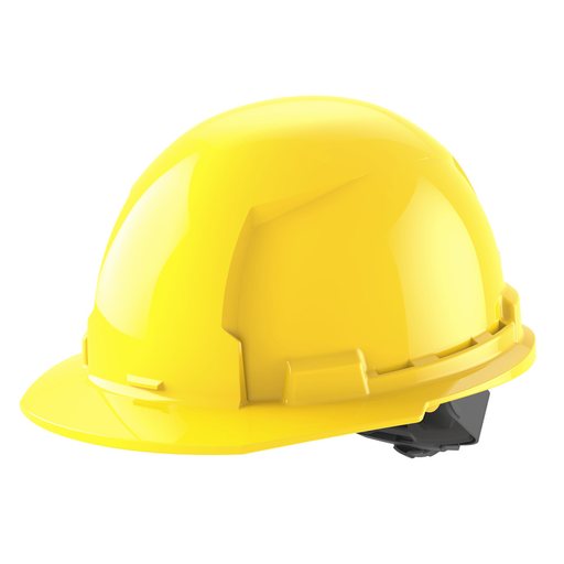Product image for Milwaukee 48-73-1102 Yellow Front Brim Hard Hat w/ 4pt Ratcheting Suspension - Type 1, Class E