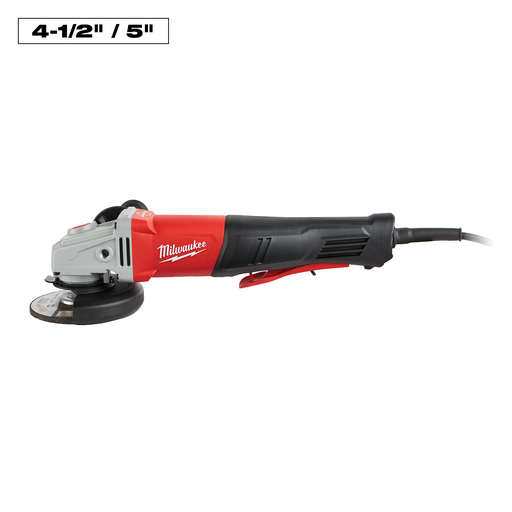 11 Amp 4-1/2 in. / 5 in. Braking Small Angle Grinder Paddle No-Lock