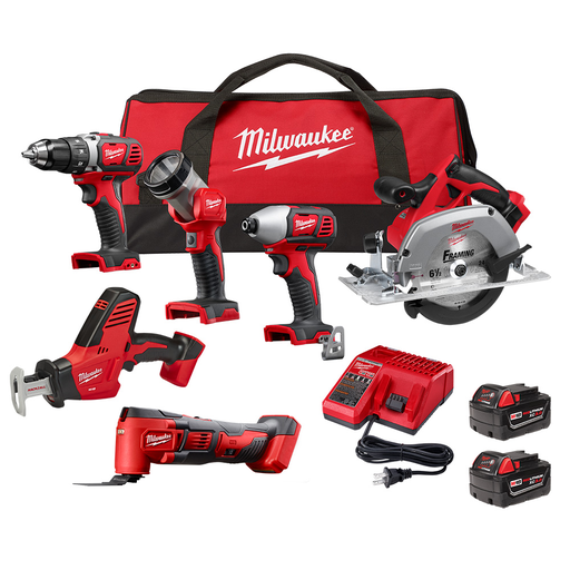 Product image for MILW 2691-26 M18 6-Tool Combo Kit