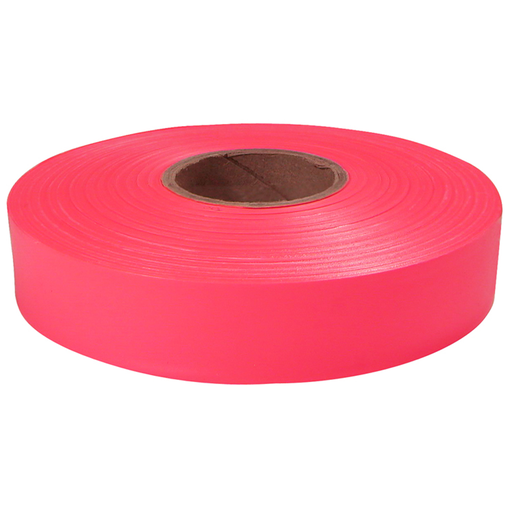 Product image for Milwaukee 77-063 Fluorescent Pink Flagging Tape, 1" x 600ft
