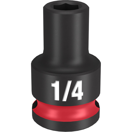 Product image for Milwaukee 49-66-6100 SHOCKWAVE™ Impact Duty 3/8" Drive 1/4" Standard 6-Point Socket