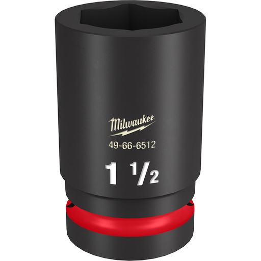 Product image for Milwaukee 49-66-6512 SHOCKWAVE™ Impact Duty 1" Drive 1-1/2" Deep 6-Point Socket