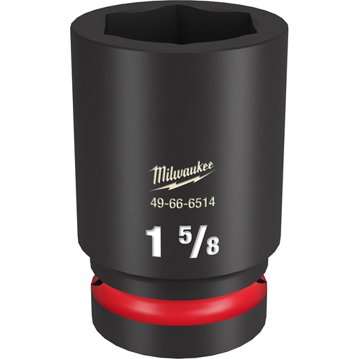 Product image for Milwaukee 49-66-6514 SHOCKWAVE™ Impact Duty 1" Drive 1-5/8" Deep 6-Point Socket