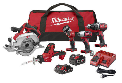 Product image for Milwaukee 2695-25CX 5-Tool Combo Kit
