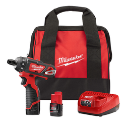 MILW 2406-22 M12 1/4 HEX 2 SPD SCREWDRIVER KIT